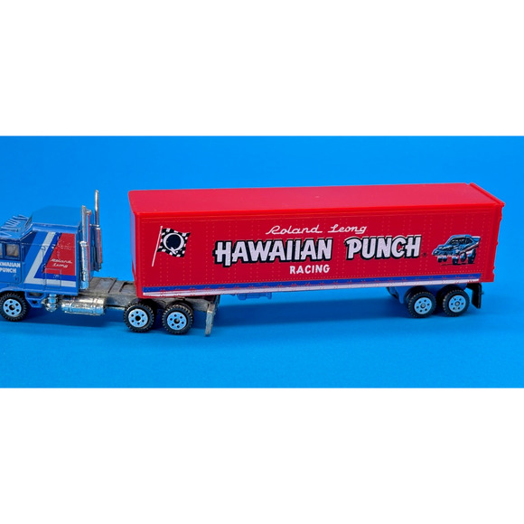 Vintage Road Champs HO 1/87 Die cast HAWAIIAN Punch Racing Semi Truck Trailer - Picture 11 of 14
